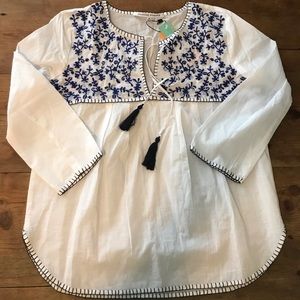 Floral Embroidered Tunic